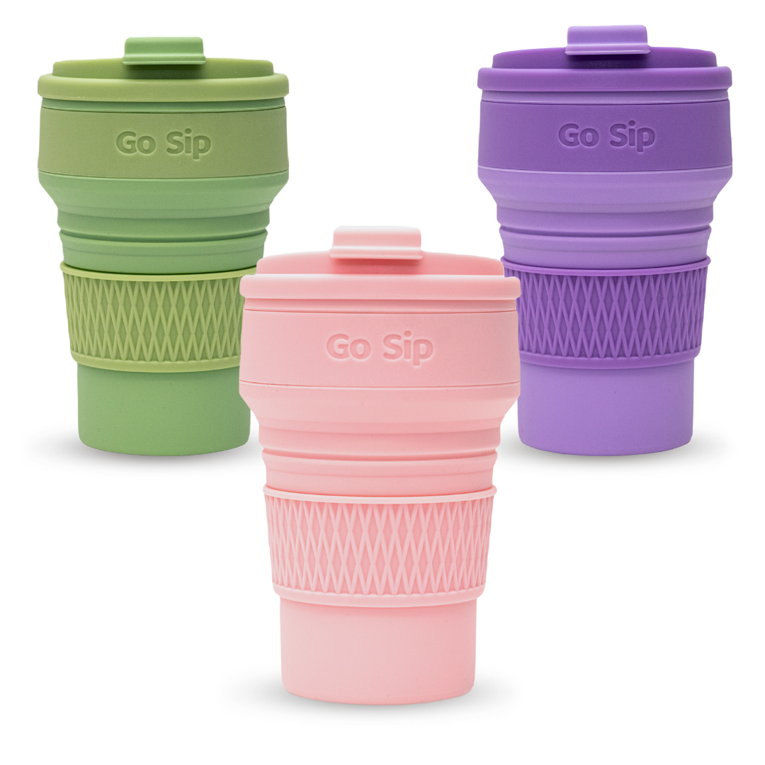 Tri-Colour Pack | 3 x 350ml - Reusable Coffee Cups